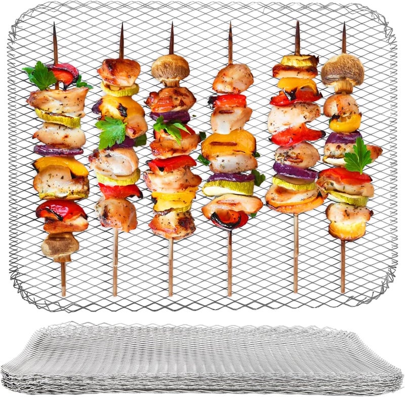 Kingrol 10-Pack Disposable Grill Toppers, 15.25 x 12 Inch BBQ Grilling Mats, Prevents Food from Falling Through Grates, Ideal for Meat & Veggies, Outdoor Grill Accessories - Image 1